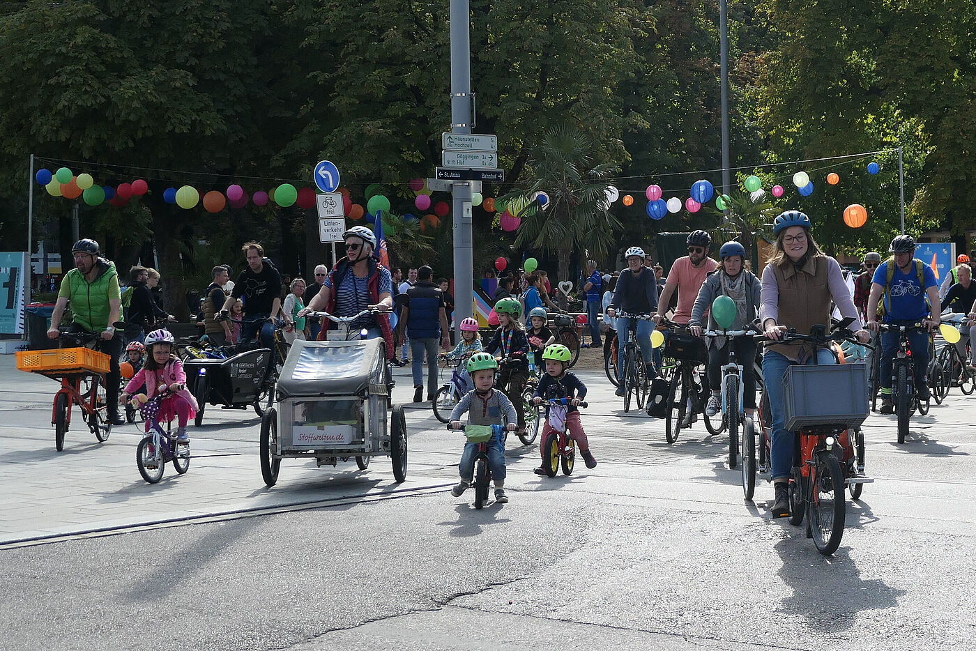 Fotos der Kidical Mass am 24.9.2023